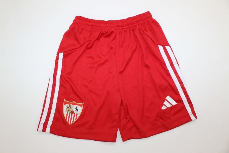 Kids Sevilla 25/26 Away Soccer Jersey And Shorts