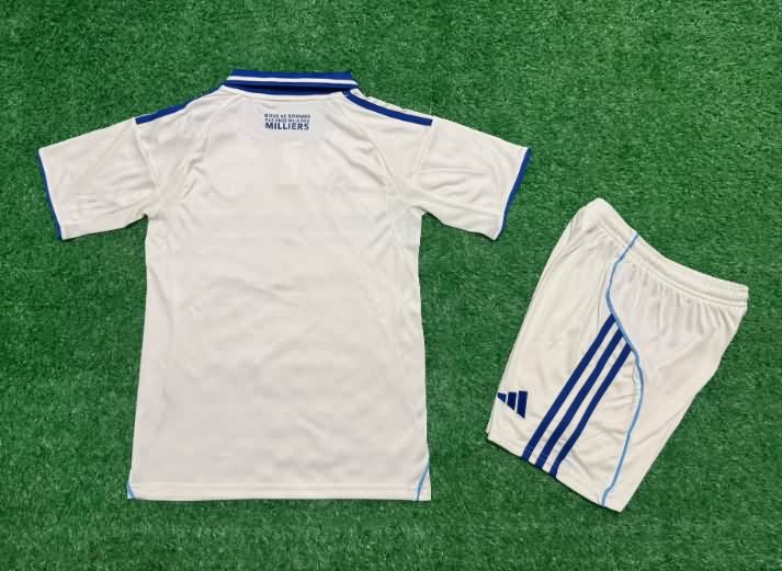 Kids Strasbourg 25/26 Away Soccer Jersey And Shorts