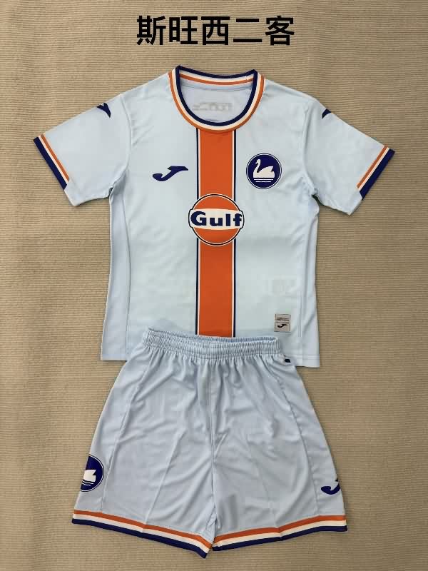 Kids Swansea 25/26 Third Soccer Jersey And Shorts Kids Swansea 25/26 Third Soccer Jersey And Shorts