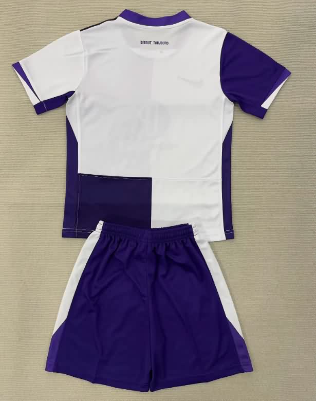 Kids Toulouse 25/26 Home Soccer Jersey And Shorts