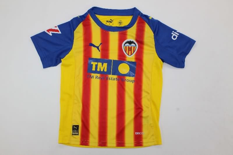 Kids Valencia 25/26 Third Soccer Jersey And Shorts