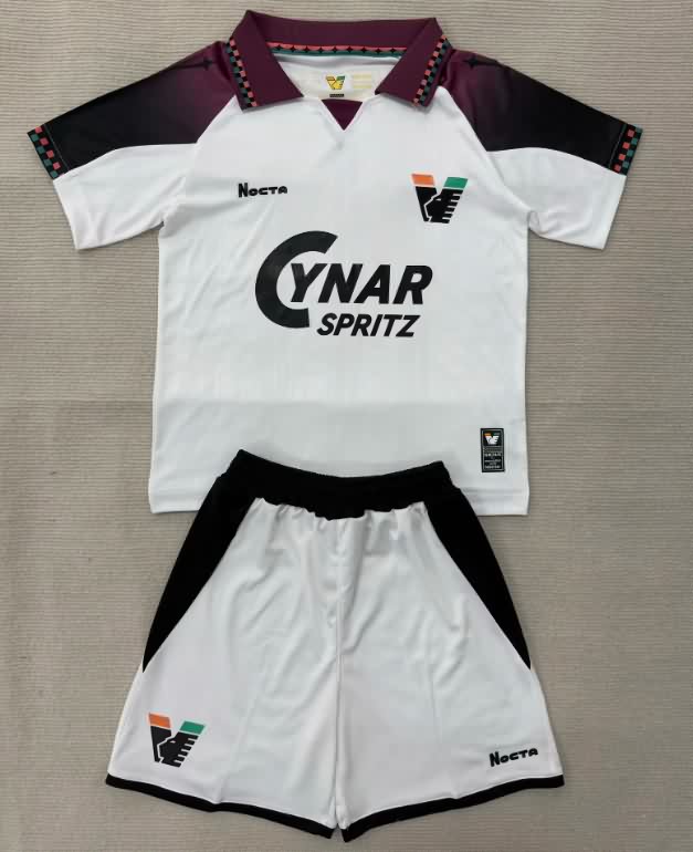 Kids Venezia 25/26 Away Soccer Jersey And Shorts Kids Venezia 25/26 Away Soccer Jersey And Shorts