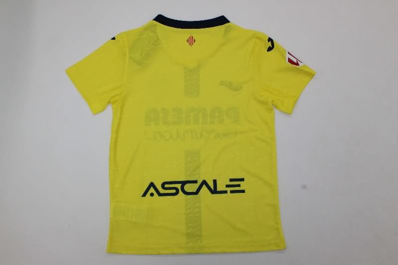 Kids Villarreal 25/26 Home Soccer Jersey And Shorts