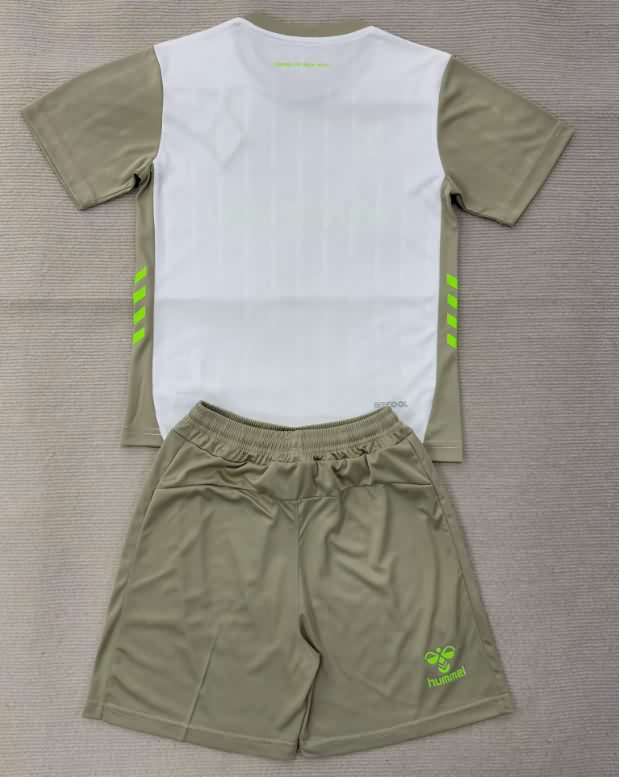 Kids Werder Bremen 25/26 Away Soccer Jersey And Shorts