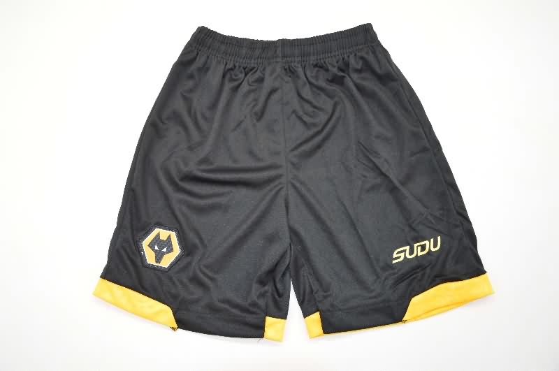 Kids Wolves 25/26 Home Soccer Jersey And Shorts