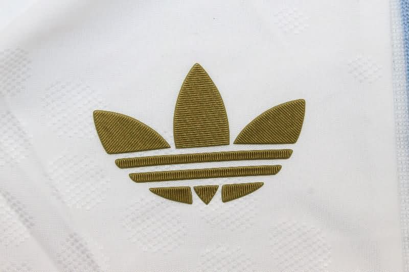 AAA Quality Argentina 50th Anniversary White Soccer Shorts (Player)