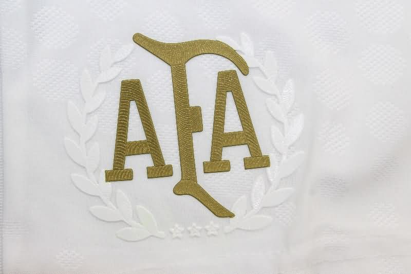 AAA Quality Argentina 50th Anniversary White Soccer Shorts (Player)