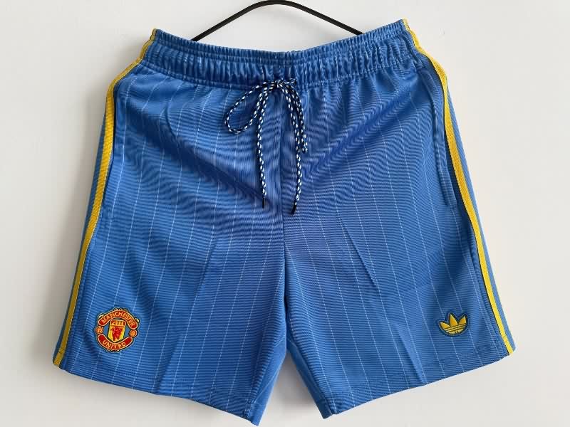 AAA Quality Manchester United 25/26 Blue Soccer Shorts AAA Quality Manchester United 25/26 Blue Soccer Shorts