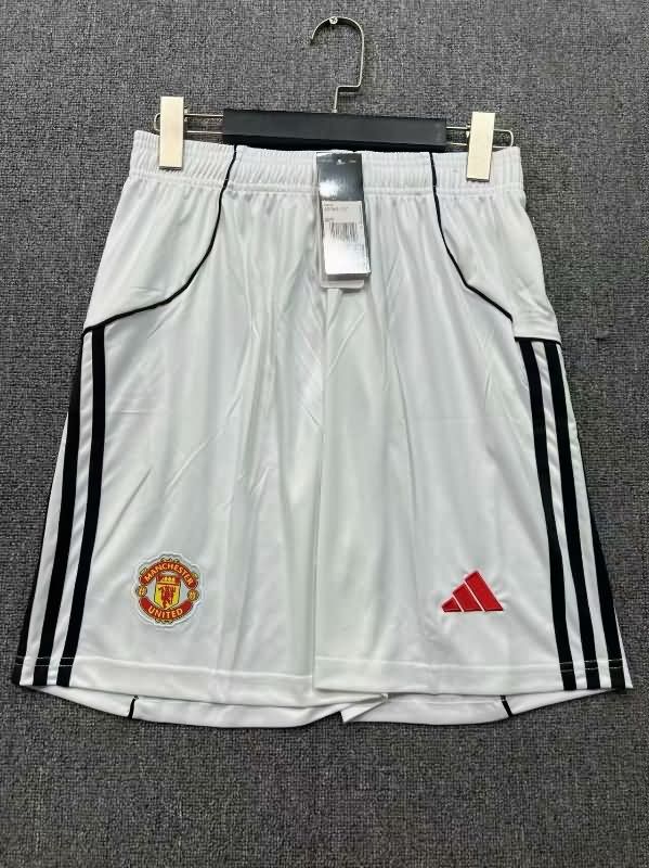 AAA Quality Manchester United 2025/26 Home Soccer Shorts