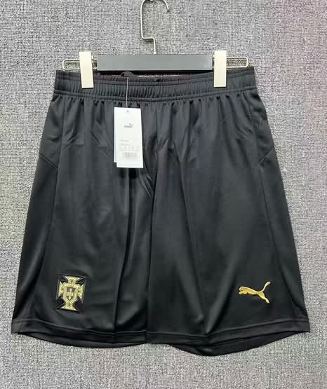 AAA Quality Portugal 25/26 Black Soccer Shorts AAA Quality Portugal 25/26 Black Soccer Shorts