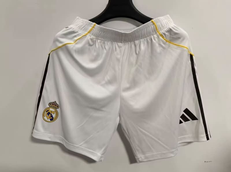 AAA Quality Real Madrid 2025/26 Home Soccer Shorts (Player)