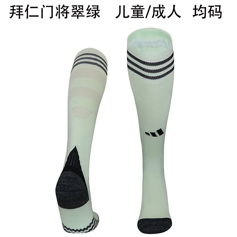 AAA Quality Bayern Munich 24/25 Goalkeeper Green Soccer Socks