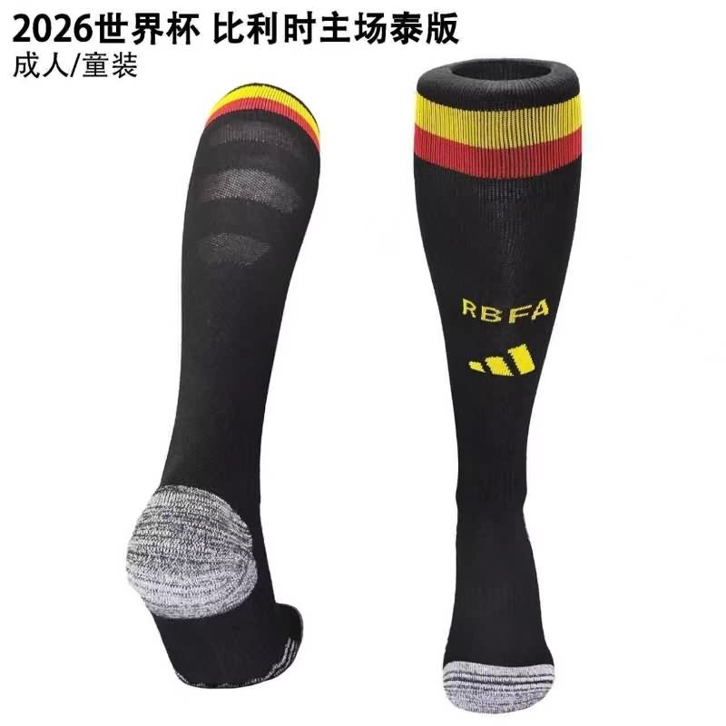 AAA Quality Belgium 2026 Home Soccer Socks AAA Quality Belgium 2026 Home Soccer Socks