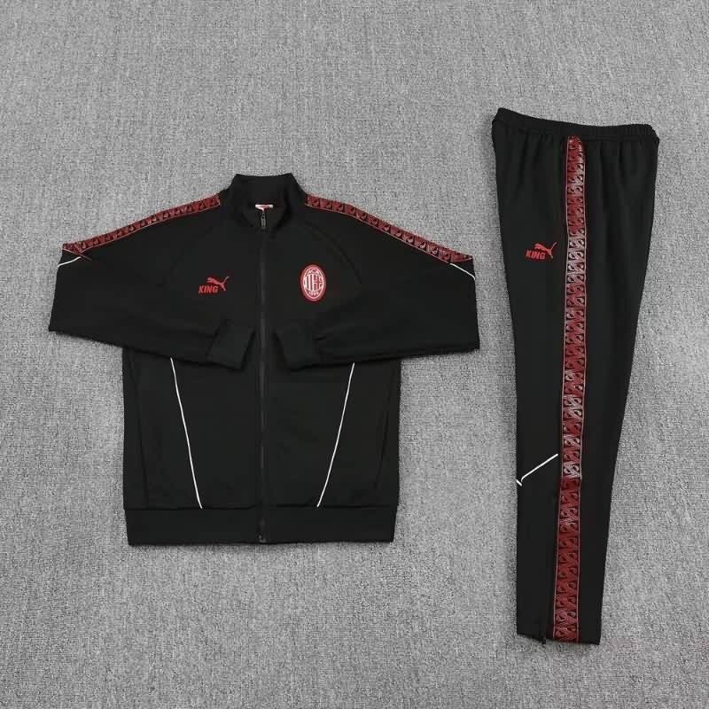 AAA Quality AC Milan 25/26 Black Soccer Tracksuit 03 AAA Quality AC Milan 25/26 Black Soccer Tracksuit 03