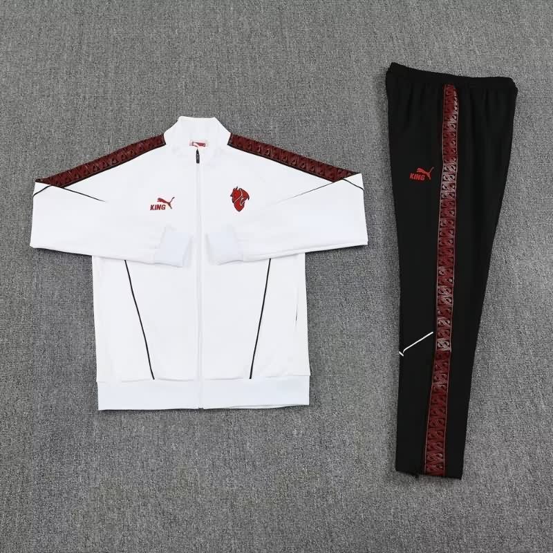 AAA Quality AC Milan 25/26 White Soccer Tracksuit AAA Quality AC Milan 25/26 White Soccer Tracksuit