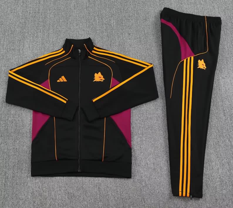AAA Quality AS Roma 25/26 Black Soccer Tracksuit AAA Quality AS Roma 25/26 Black Soccer Tracksuit