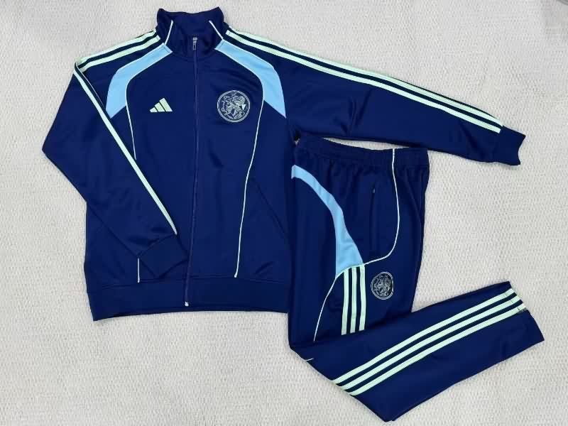 AAA Quality Ajax 25/26 Dark Blue Soccer Tracksuit AAA Quality Ajax 25/26 Dark Blue Soccer Tracksuit