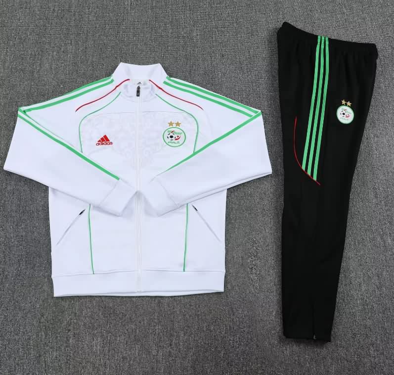 AAA Quality Algeria 2026 White Soccer Tracksuit