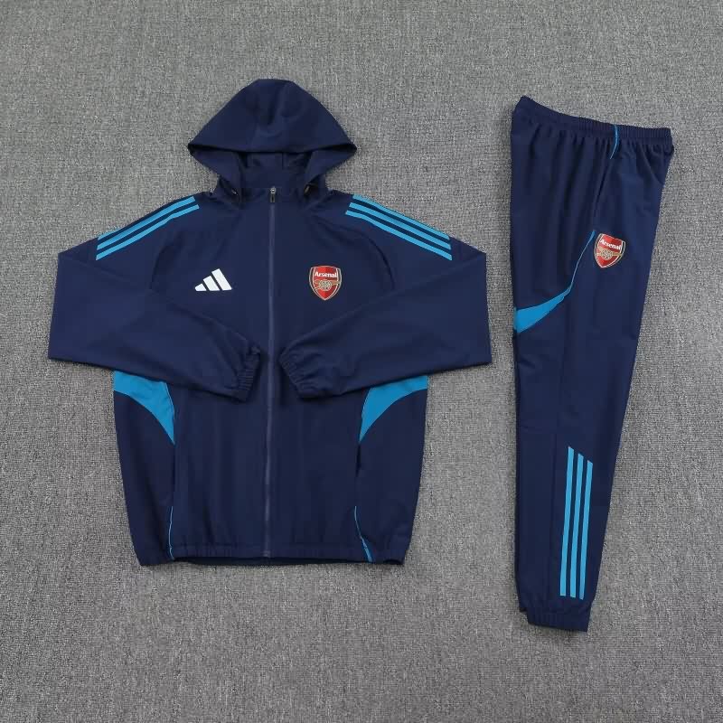 AAA Quality Arsenal 25/26 Dark Blue Soccer Tracksuit 06 AAA Quality Arsenal 25/26 Dark Blue Soccer Tracksuit 06