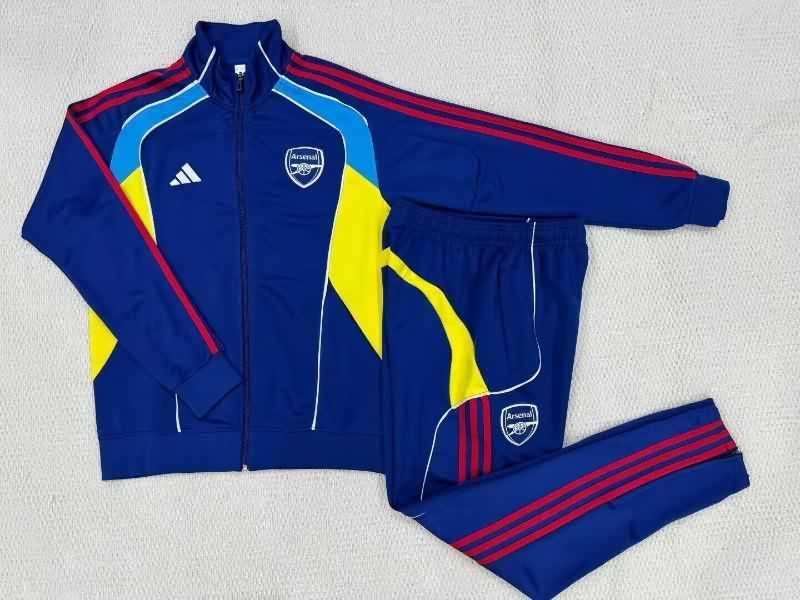 AAA Quality Arsenal 25/26 Dark Blue Soccer Tracksuit 07 AAA Quality Arsenal 25/26 Dark Blue Soccer Tracksuit 07