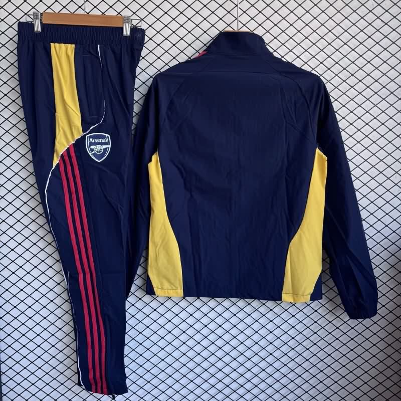 AAA Quality Arsenal 25/26 Dark Blue Soccer Tracksuit 08