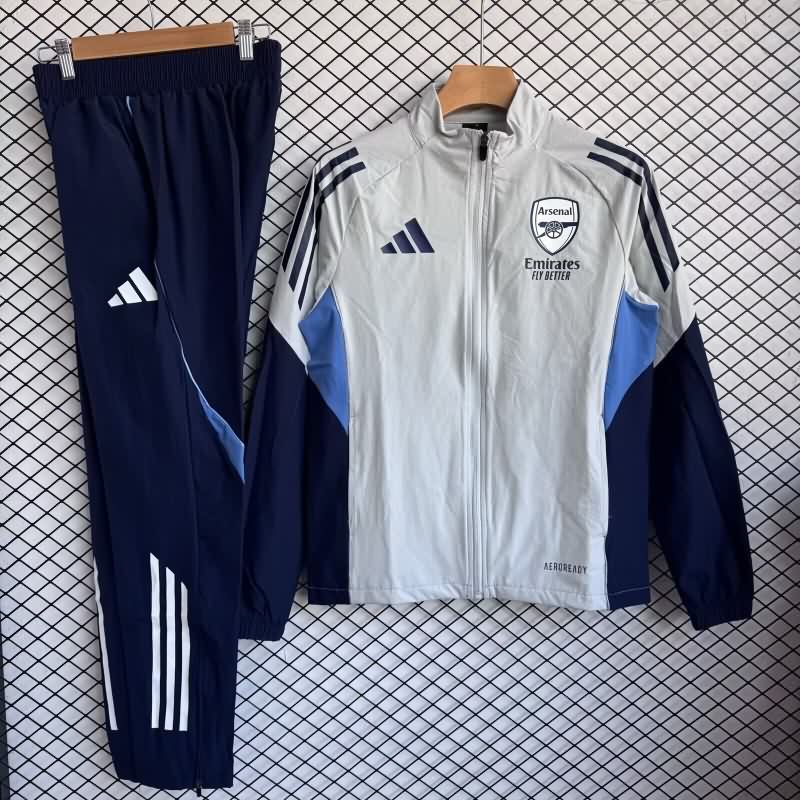 AAA Quality Arsenal 25/26 Grey Soccer Tracksuit 03