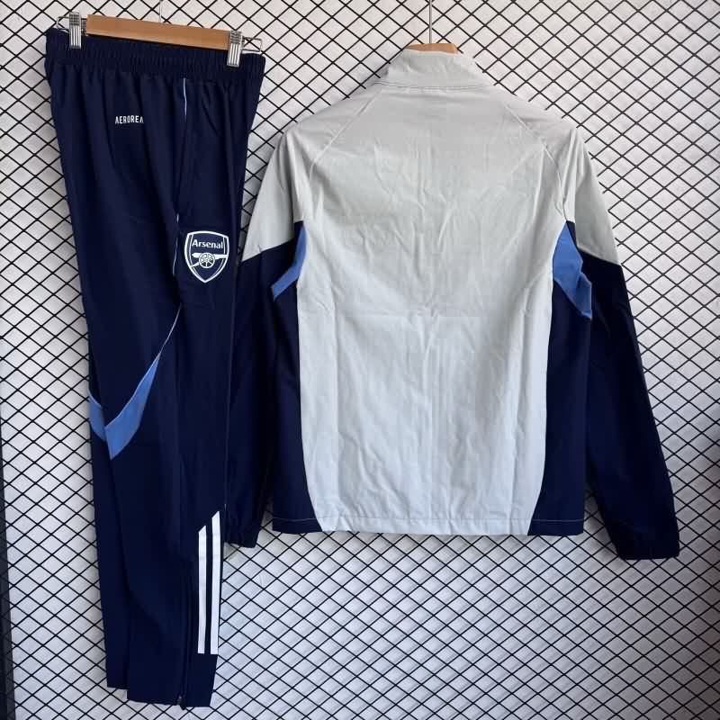 AAA Quality Arsenal 25/26 Grey Soccer Tracksuit 03