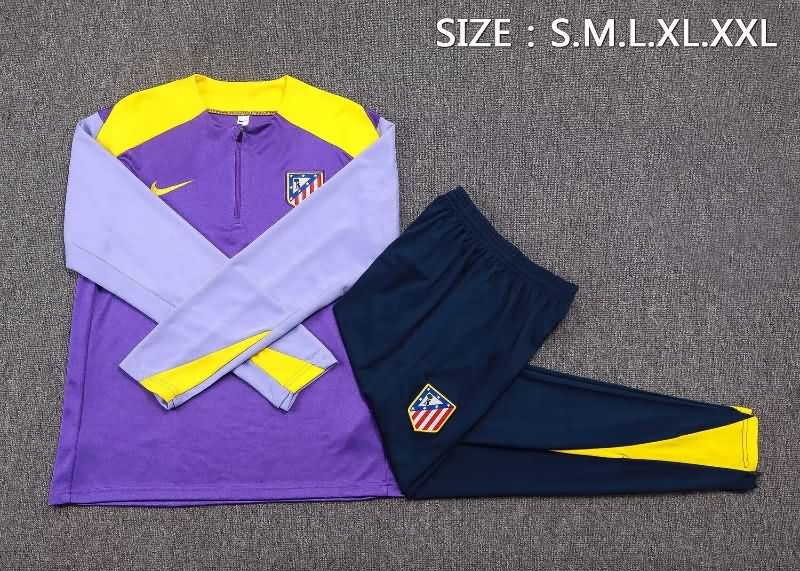 AAA Quality Atletico Madrid 25/26 Purple Soccer Tracksuit