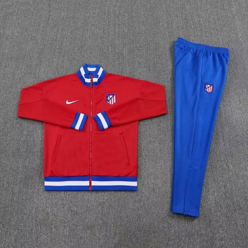 AAA Quality Atletico Madrid 25/26 Red Soccer Tracksuit