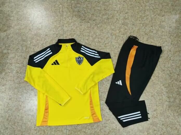 AAA Quality Atletico Mineiro 2025 Yellow Soccer Tracksuit