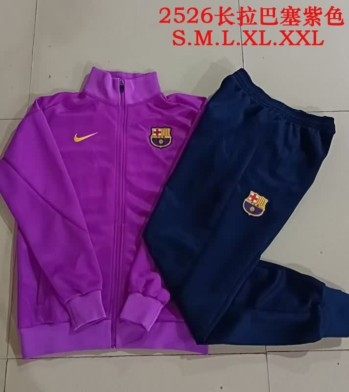 AAA Quality Barcelona 25/26 Purple Soccer Tracksuit 02