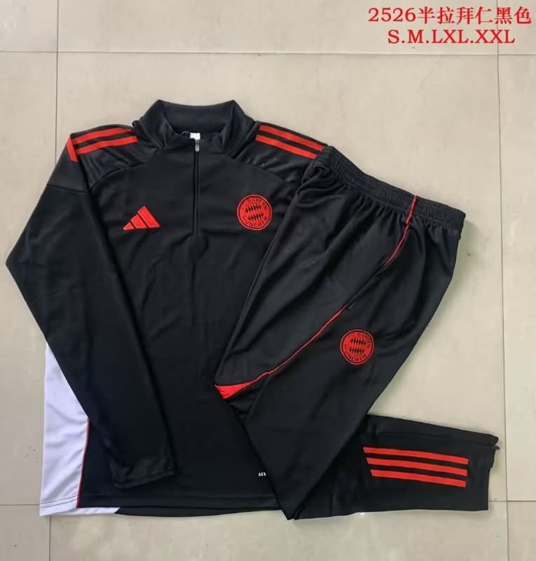 AAA Quality Bayern Munich 25/26 Black Soccer Tracksuit