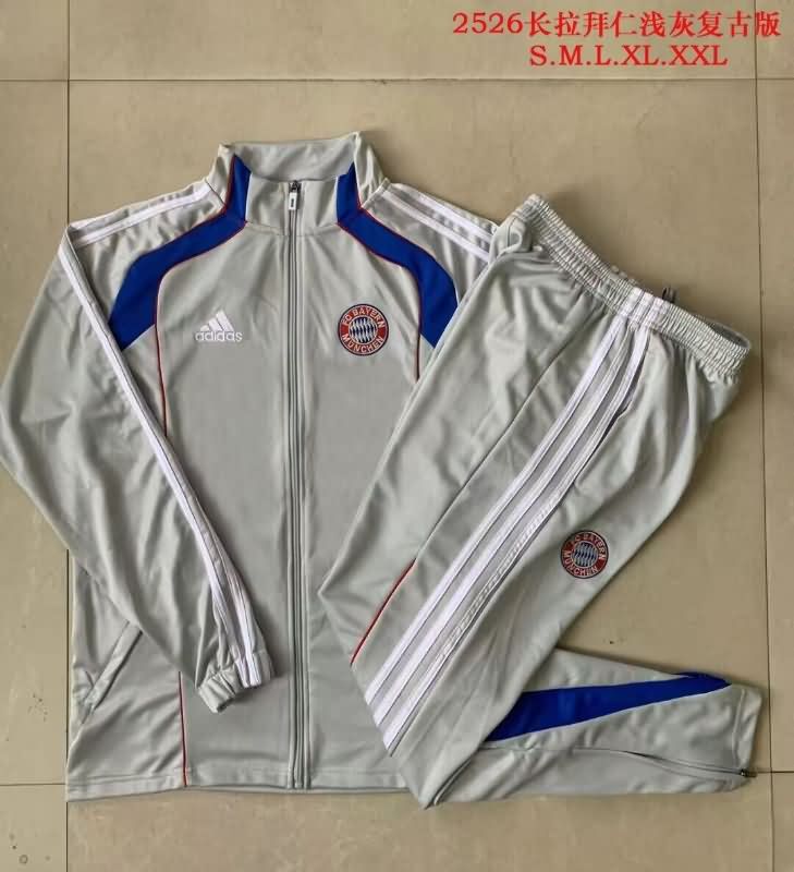 AAA Quality Bayern Munich 25/26 Grey Soccer Tracksuit