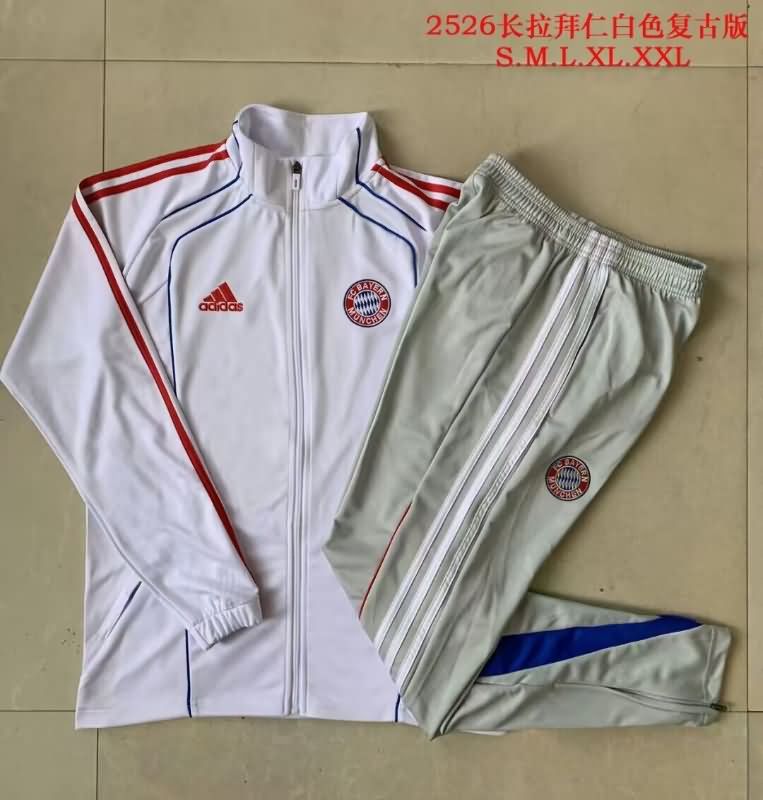 AAA Quality Bayern Munich 25/26 White Soccer Tracksuit