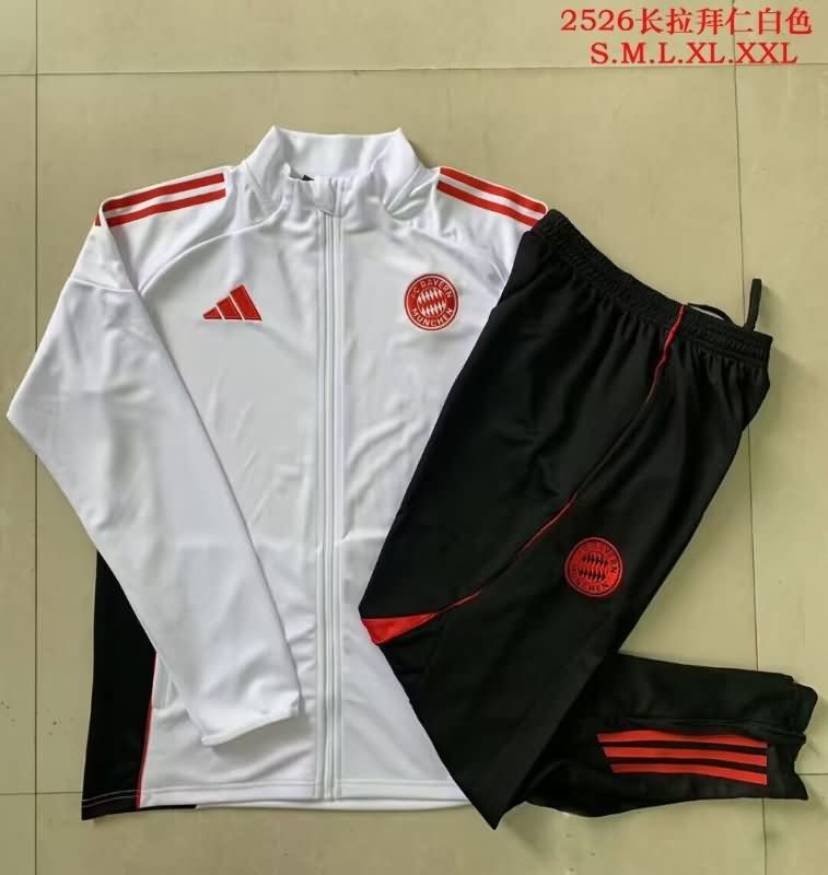 AAA Quality Bayern Munich 25/26 White Soccer Tracksuit 02