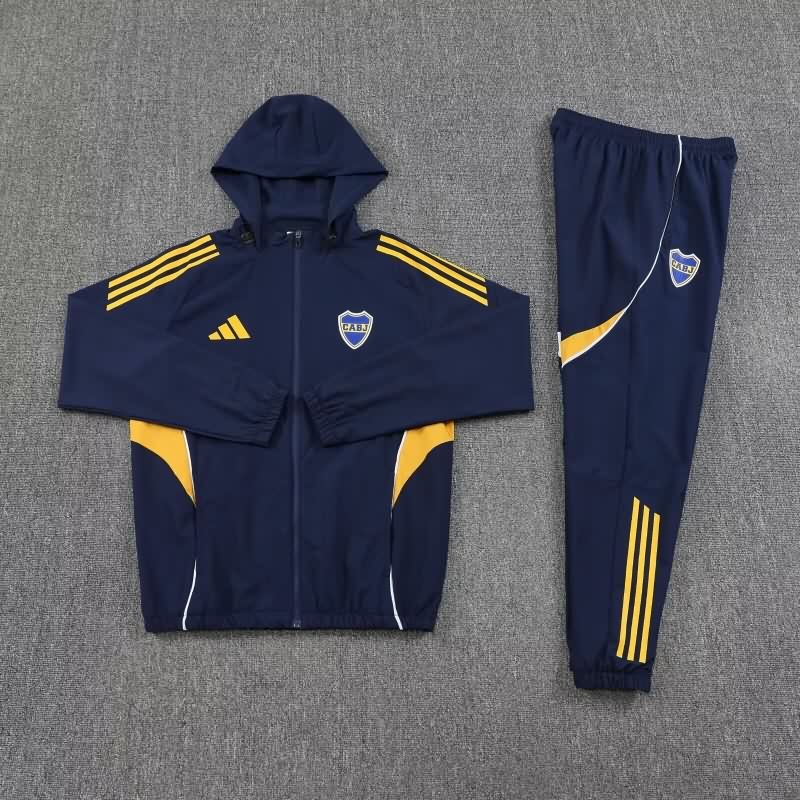 AAA Quality Boca Juniors 2025 Dark Blue Soccer Tracksuit 04 AAA Quality Boca Juniors 2025 Dark Blue Soccer Tracksuit 04