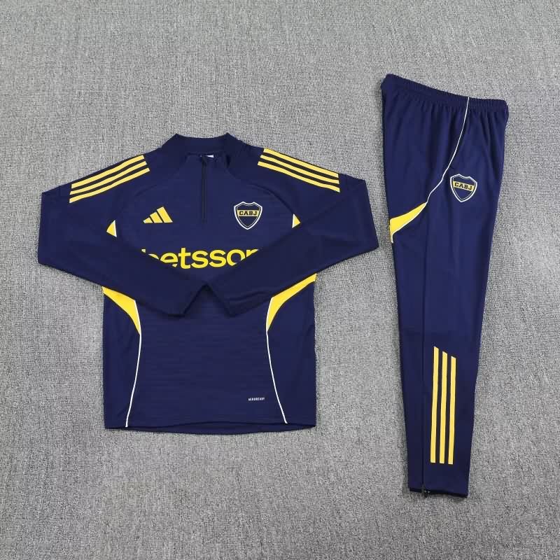 AAA Quality Boca Juniors 2025 Dark Blue Soccer Tracksuit 06 AAA Quality Boca Juniors 2025 Dark Blue Soccer Tracksuit 06