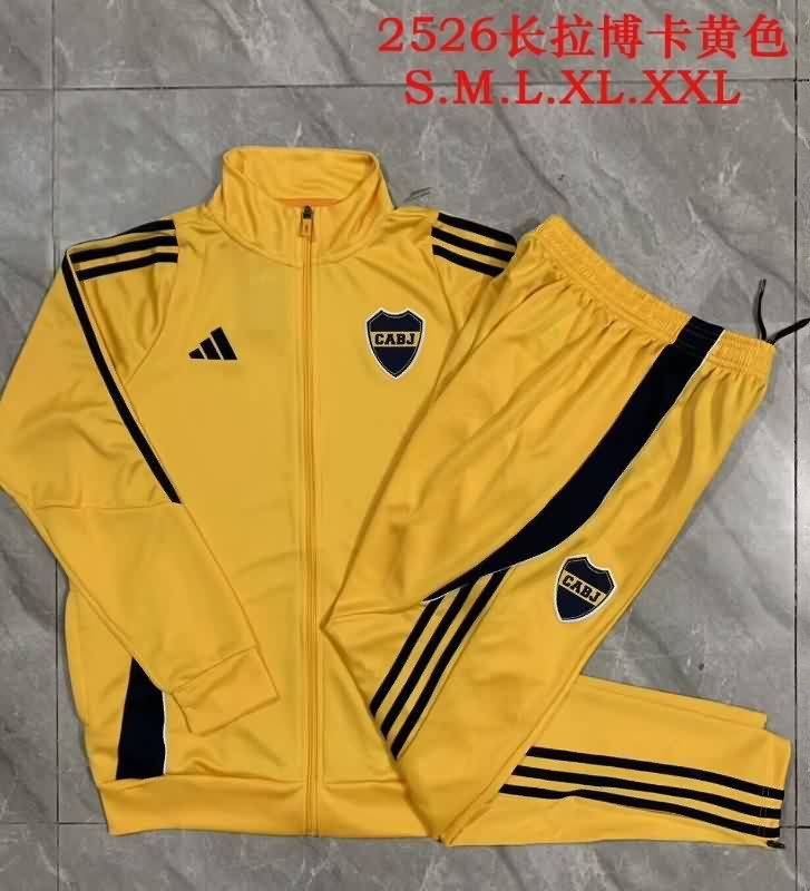 AAA Quality Boca Juniors 2025 Yellow Soccer Tracksuit 02 AAA Quality Boca Juniors 2025 Yellow Soccer Tracksuit 02