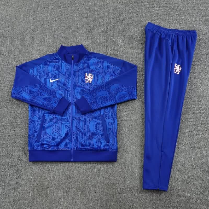 AAA Quality Chelsea 25/26 Blue Soccer Tracksuit 02