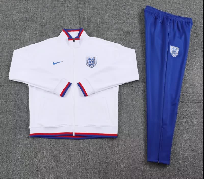 AAA Quality England 2025 White Soccer Tracksuit AAA Quality England 2025 White Soccer Tracksuit