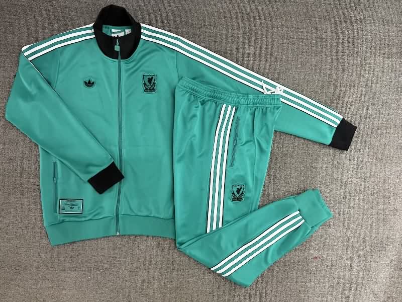AAA Quality Liverpool 25/26 Green Soccer Tracksuit 02