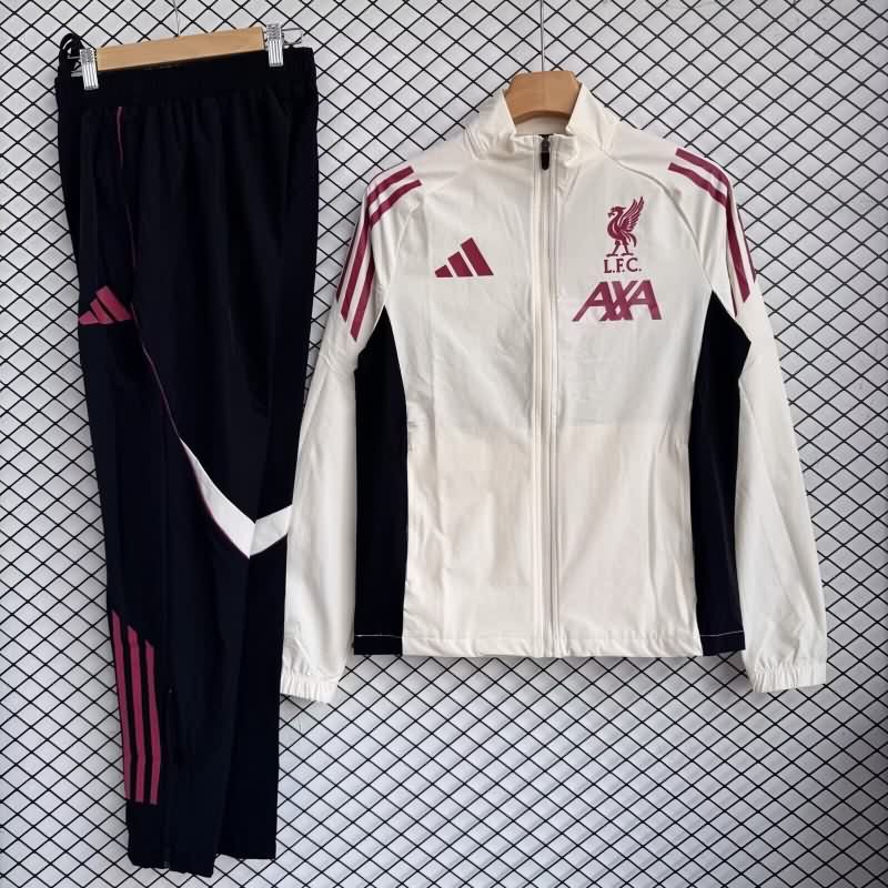 AAA Quality Liverpool 25/26 Grey Soccer Tracksuit AAA Quality Liverpool 25/26 Grey Soccer Tracksuit