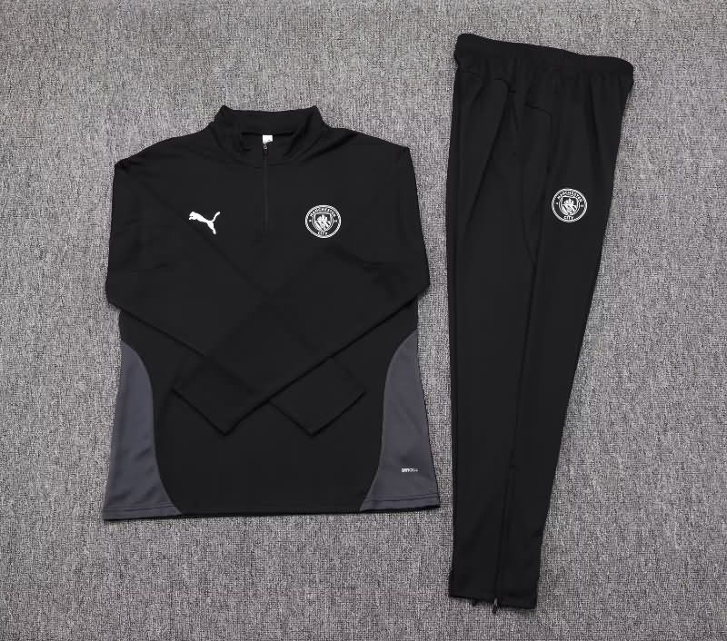 AAA Quality Manchester City 25/26 Black Soccer Tracksuit