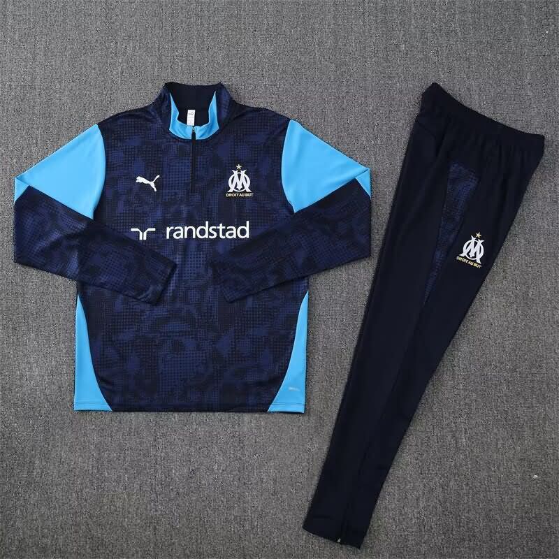 AAA Quality Marseilles 25/26 Dark Blue Soccer Tracksuit