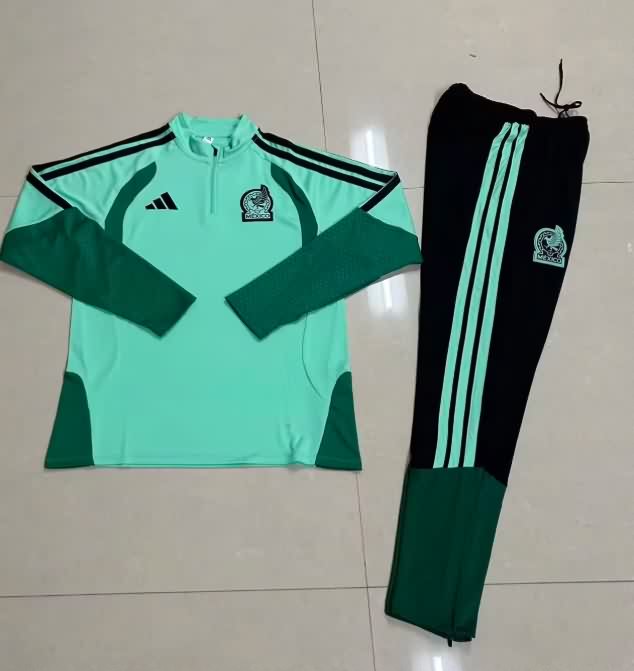AAA Quality Mexico 2025 Green Soccer Tracksuit AAA Quality Mexico 2025 Green Soccer Tracksuit
