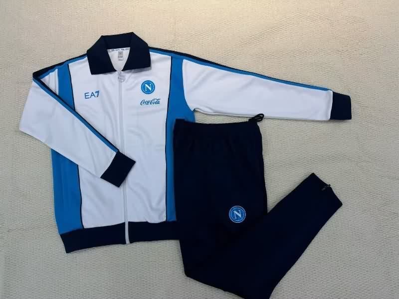 AAA Quality Napoli 25/26 White Soccer Tracksuit 02 AAA Quality Napoli 25/26 White Soccer Tracksuit 02