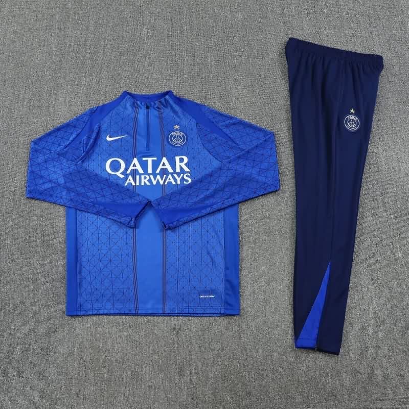 AAA Quality Paris St Germain 25/26 Blue Soccer Tracksuit