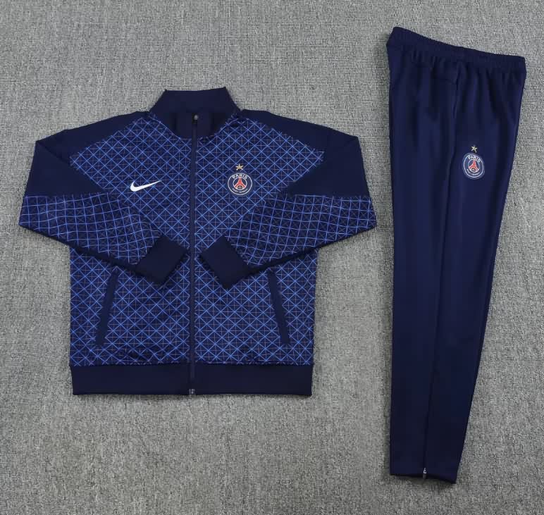 AAA Quality Paris St Germain 25/26 Dark Blue Soccer Tracksuit 09 AAA Quality Paris St Germain 25/26 Dark Blue Soccer Tracksuit 09