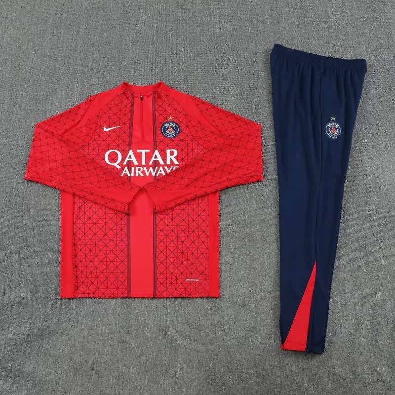 AAA Quality Paris St Germain 25/26 Red Soccer Tracksuit AAA Quality Paris St Germain 25/26 Red Soccer Tracksuit