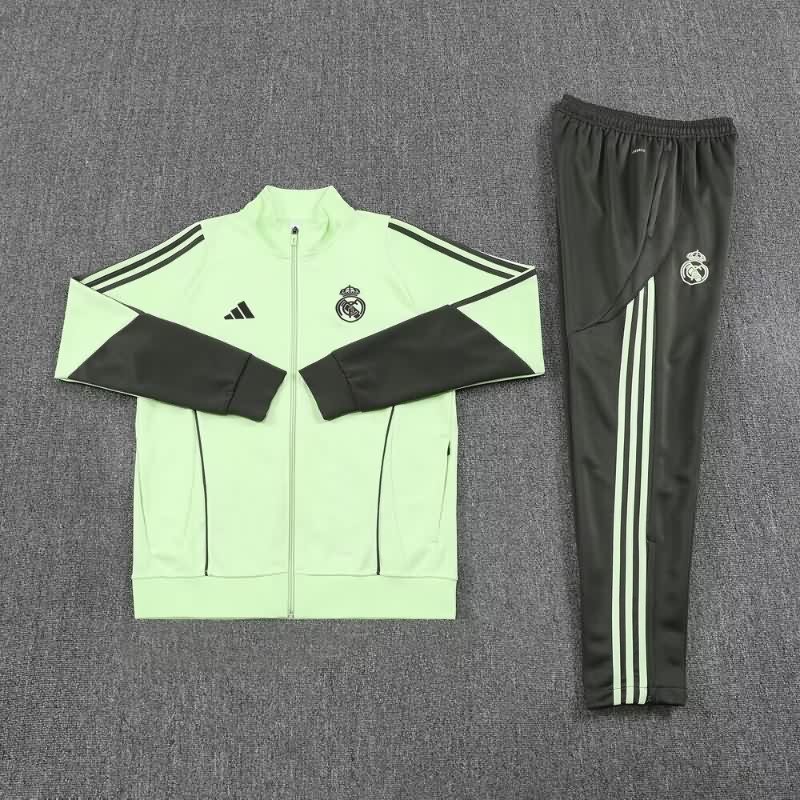 AAA Quality Real Madrid 25/26 Green Soccer Tracksuit 05
